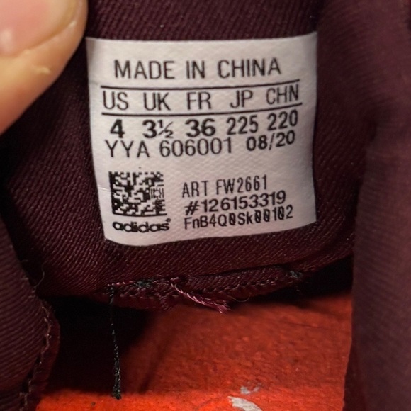 Adidas Burgundy Unisex-Child Ultraboost 5.0 DNA (Big Kid) Running Shoe size 4 - Picture 6 of 8